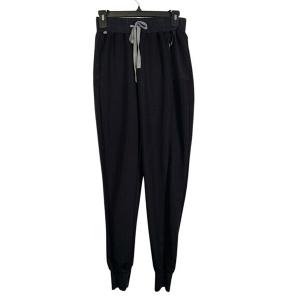 FIGS Zamora Black Jogger Scrub Pants Surgeon Pharmacist Doctor Nurse SZ XS #5587